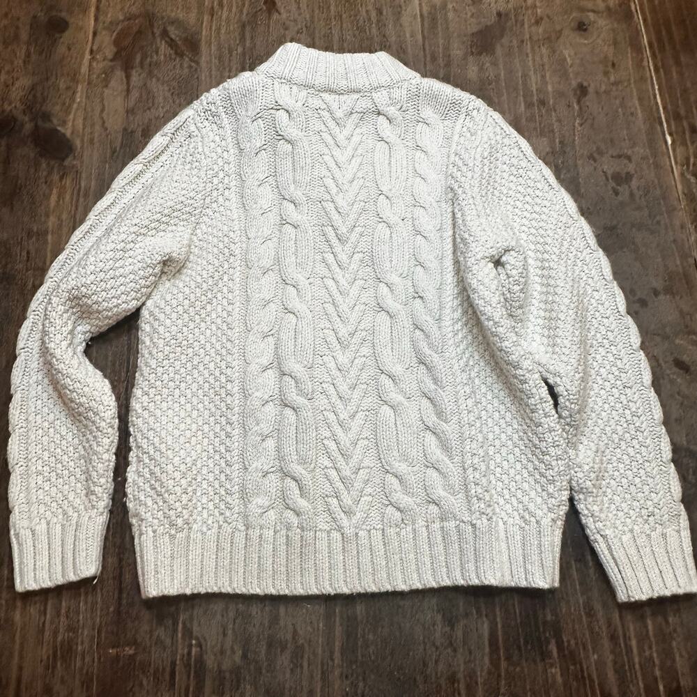 Hanna Andersson Thick Knit Sweater sz 130 (8) Quarter Zip Sweater - Picture 6 of 6